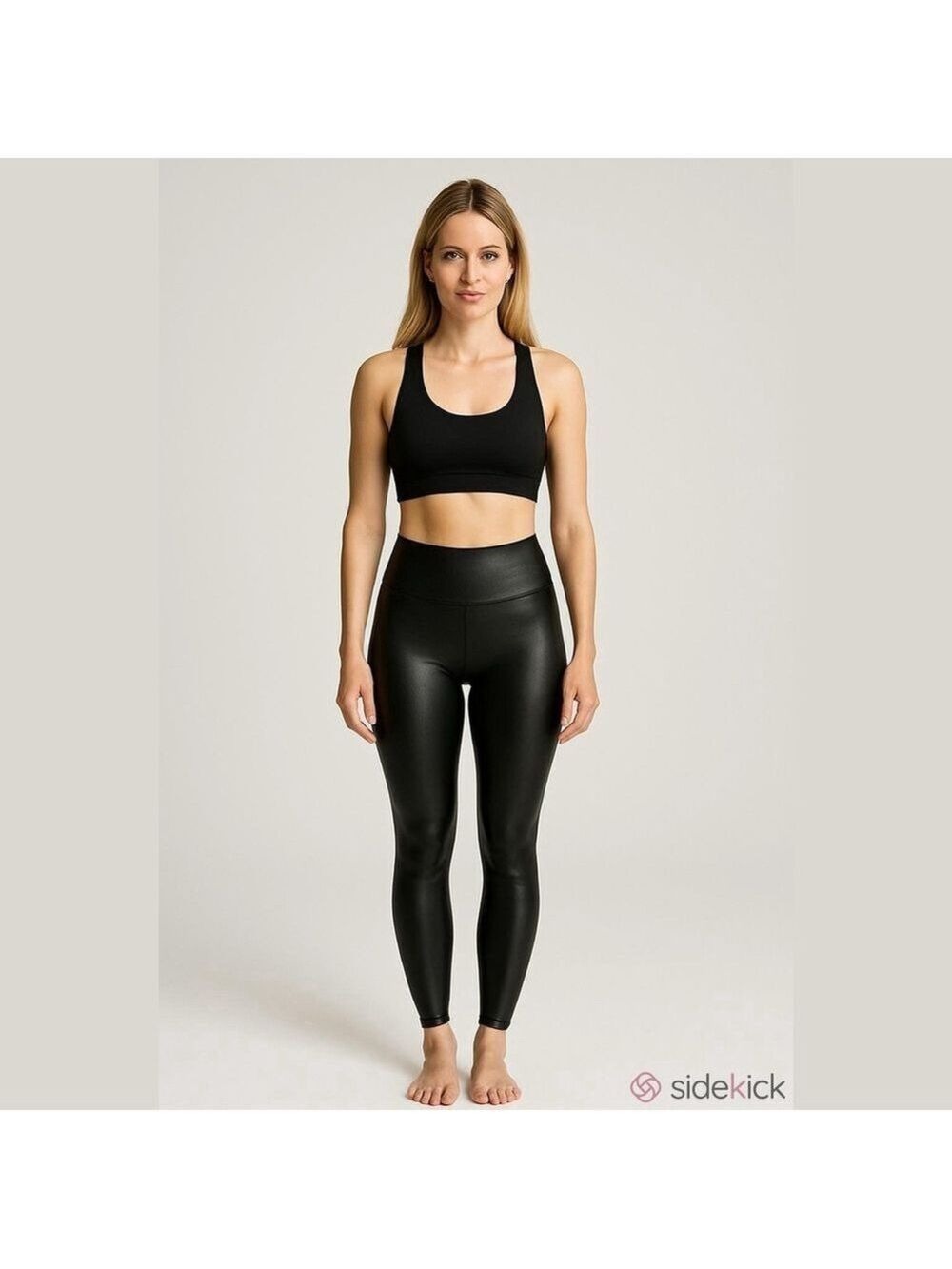 SPANX Women's Faux Leather Leggings Black 2437